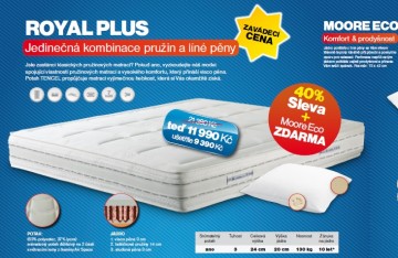 Royal Plus + polštář Moore Eco ZDARMA